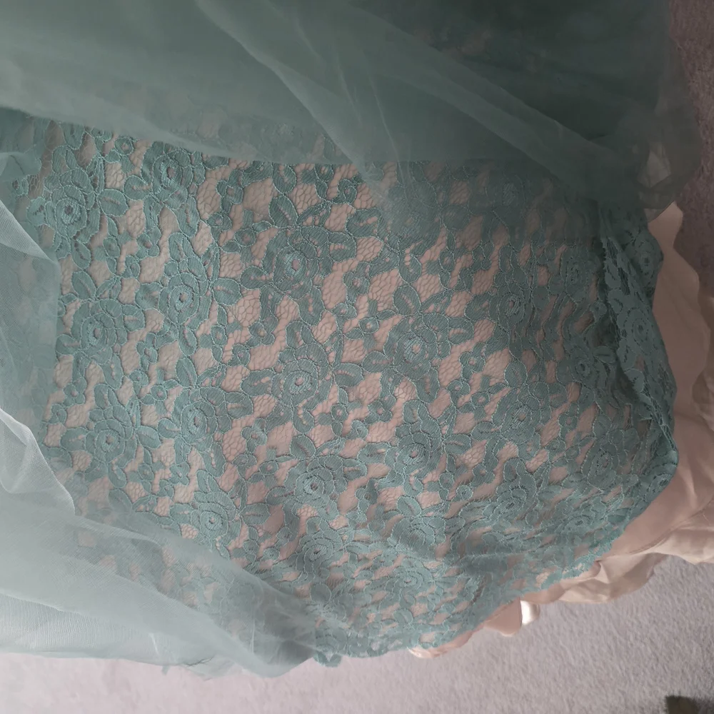 Camille La Vie Green Sequin Halter Gown - Picture 7 of 9
